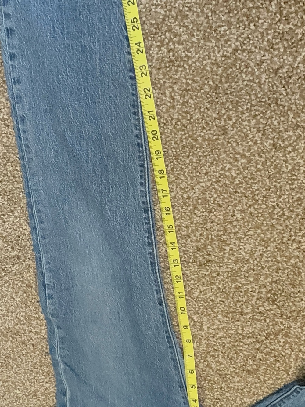 Levi's 501 Classic Blue Denim Jeans 28 - Picture 4 of 10